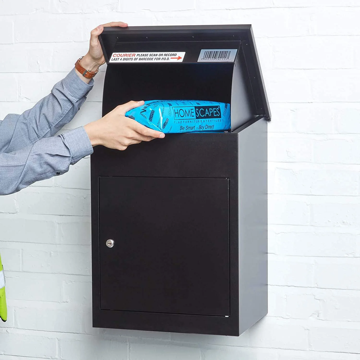 

Modern Smart Parcel Delivery Box Outdoor Parcel Mail Box Parcel Drop Box Mail Post Paper