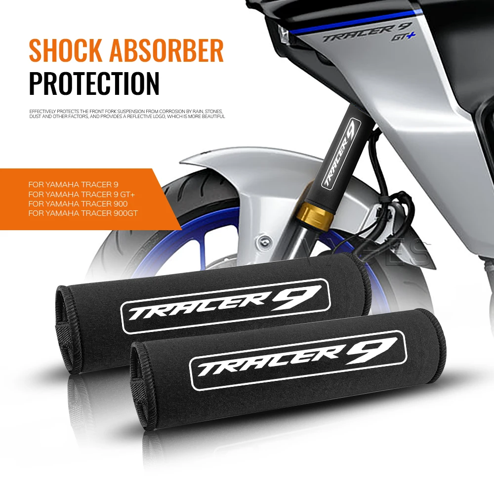 Motorcycle Front Fork Protection Cover For Yamaha Tracer 9 900 GT Tracer9 Shock Absorber Dust Protector Stretch Fabrics Sleeve