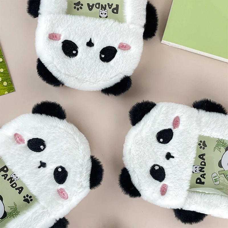 Portafoto per panda cartone animato Kawaii Porta carte per studenti carino Kpop Idol Custodia per foto Cancelleria scolastica