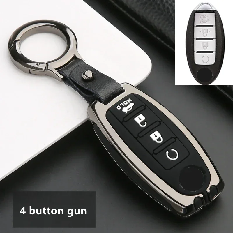 

Zinc Alloy Car Key Case Cover For Nissan X-Trail T32 Murano Qashqai Versa Tidda Cube For Infiniti EX FX G25 FX35 EX Car Styling