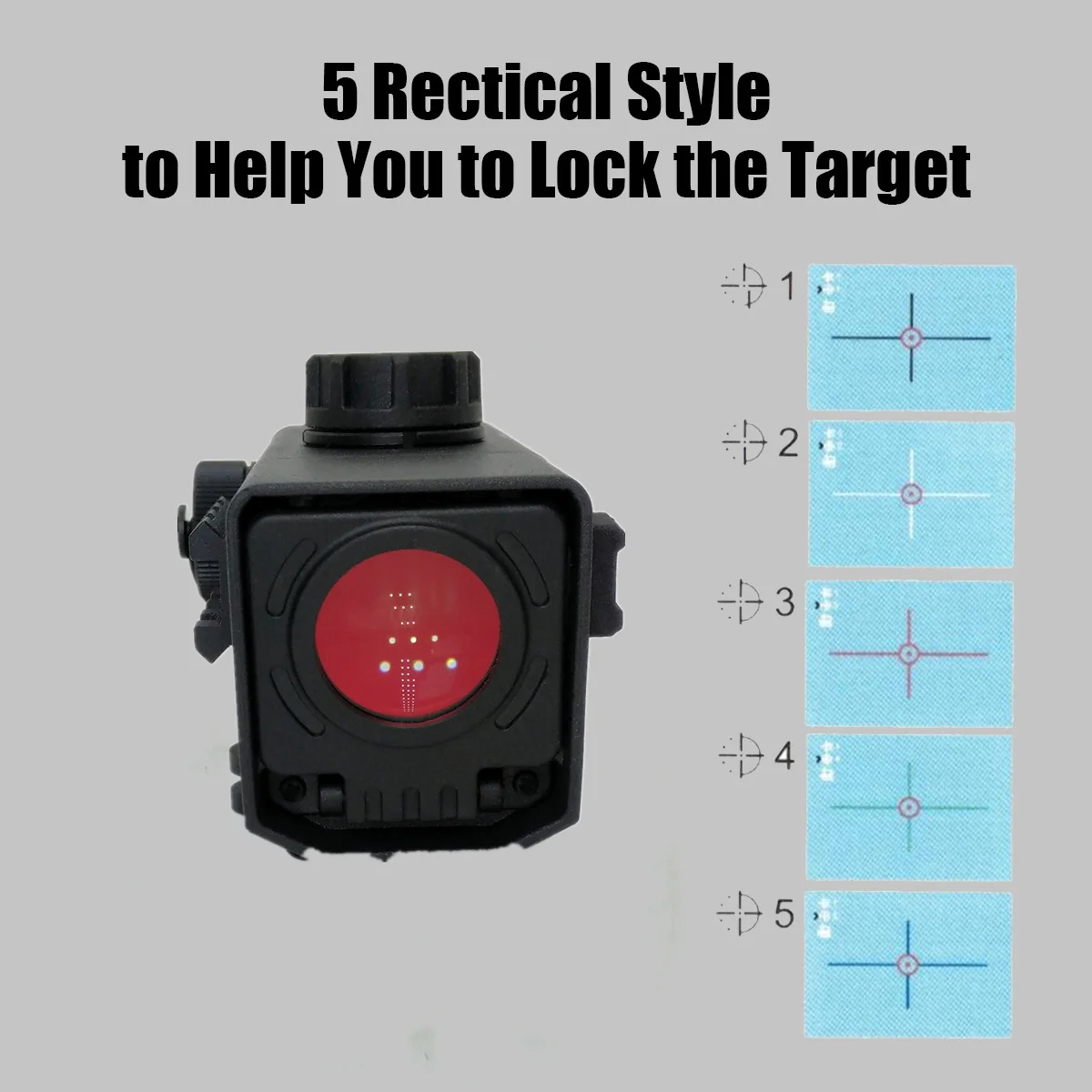 ترقية جديدة TRD10PRO الأشعة تحت الحمراء للرؤية الليلية أحادي العين HD سوبر TFT شاشة ريد دوت نطاق البصر مع إضاءة الأشعة تحت الحمراء #6