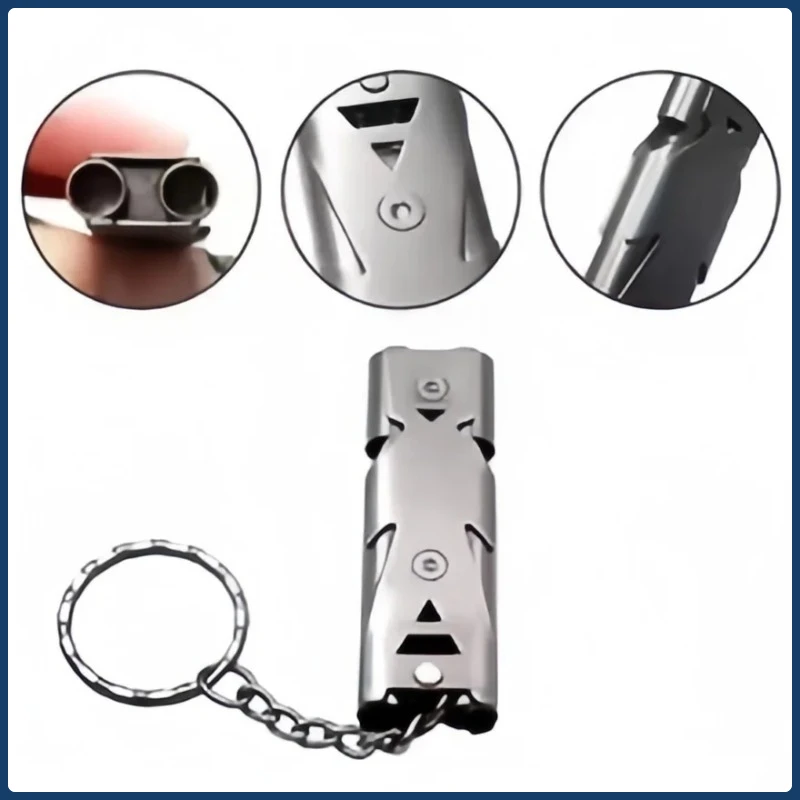 صافرة قلادة المفاتيح عالية ديسيبل المحمولة في الهواء الطلق بقاء أداة التخييم في حالات الطوارئ #2