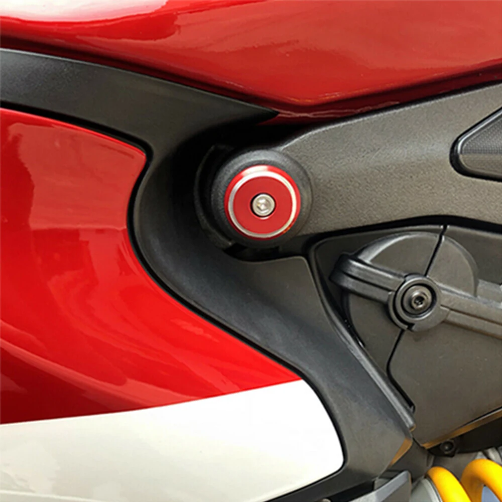 ل DUCATI Panigale V4/S Streetfighter V4 V4S S دراجة نارية الملحقات CNC الإطار ثقب غطاء غطاء الزخرفية التوصيل البراغي مسامير
