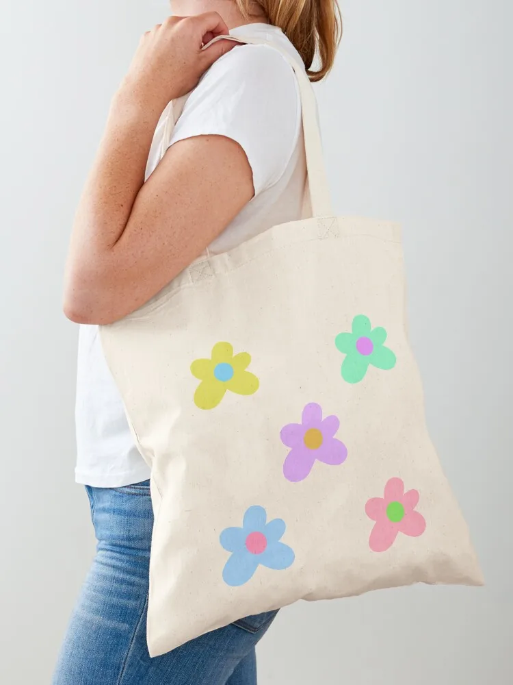 

y2k/indie flowers Tote Bag sacs de shopping ecological bags tote bag men reusable shopping bag