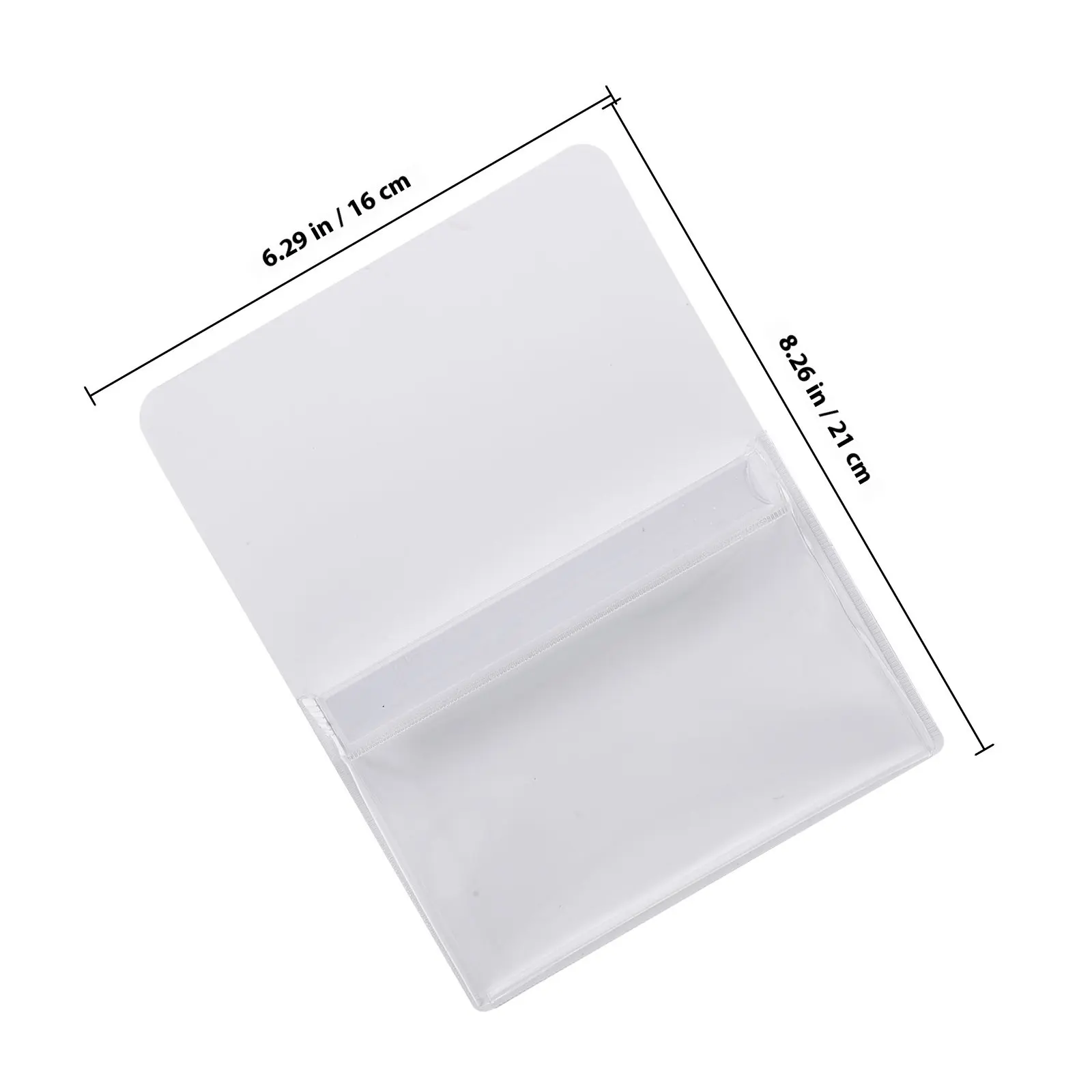 2Pcs Magnetic File Holders Lightweight Waterproof White Office Magnetic Pocket Organizer for Pens Documents Mail Storage Paper