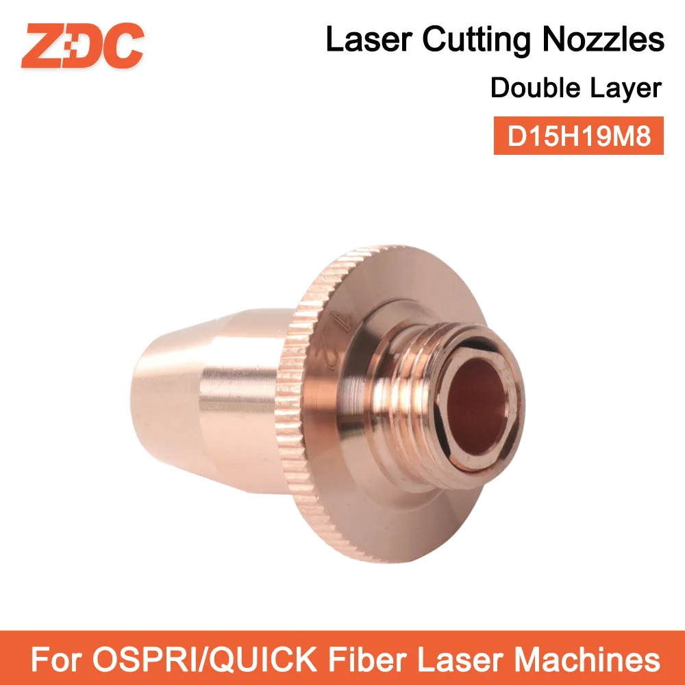 Laser Head Nozzles HSG OSPRI M8 H19 Caliber 1.0-3.0 Laser Nozzle For Ospri QUICK Fiber Laser Cutting Head 3D Tube Cutting