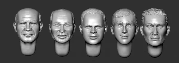 

Unpainted 1:35 Resin Model Kit for Soldier Head Replacement and Modification 5PCS