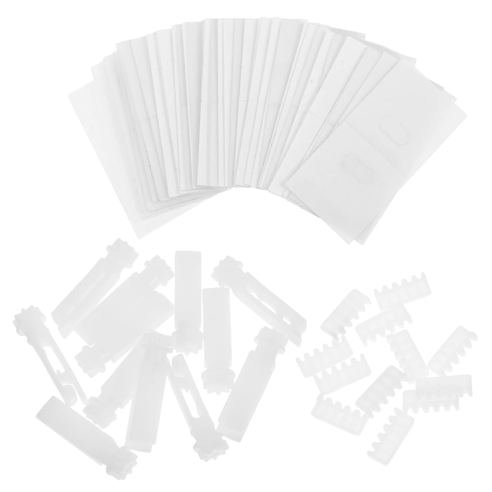 مجموعة واحدة من أدوات إصلاح الستائر العمودية، ملحقات بديلة للعتاد الجذعية البيضاء الشفافة للتشغيل السلس للمنزل والمكتب #1