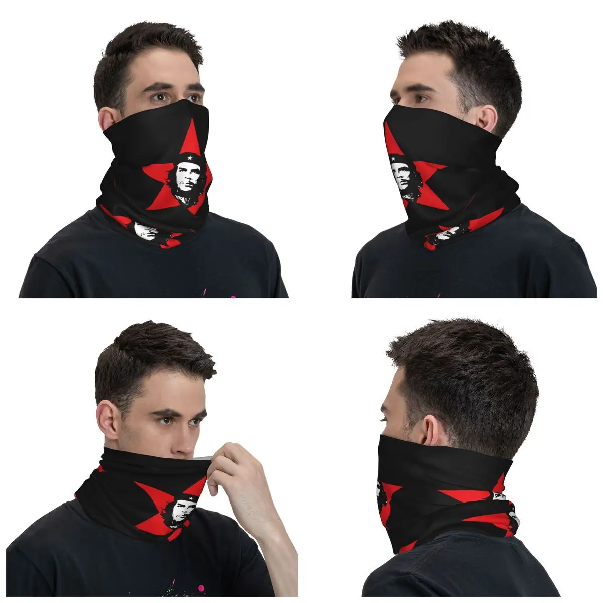 Che Guevara Bandana Neck Gaiter Printed Cuba Cuban Socialism Freedom Balaclavas Mask Scarf Cycling Running Adult Breathable