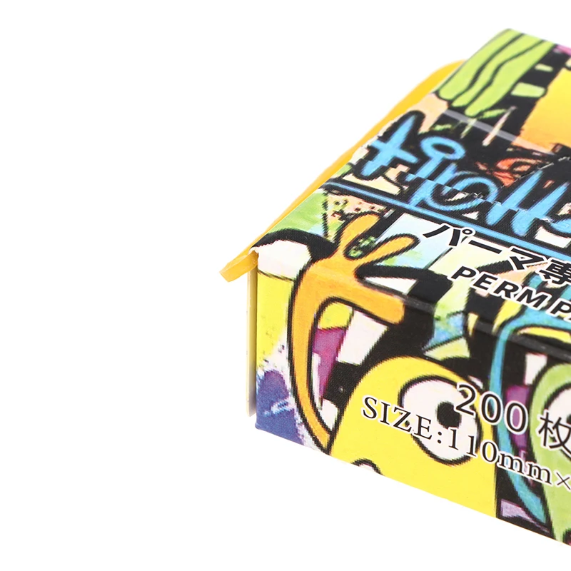 أوراق بيرم مقاومة للحرارة للشعر ، بكرة الشعر ، أداة تصفيف الشعر ، ورق للمعصم فائق النحافة ، بيرم صالون ، 200 ورقة