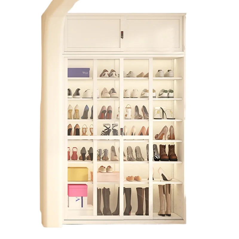 

Balcony shoe cabinet, large-capacity multi-layer storage cabinet, steel sunscreen shoe rack, corridor storage