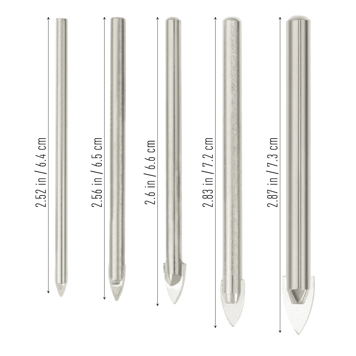 

5pcs Ceramic Set For Tile Triangle Marble Hole Drilling Triangle Glass Tile Glass Drill Bit Ceramic Drill Bits