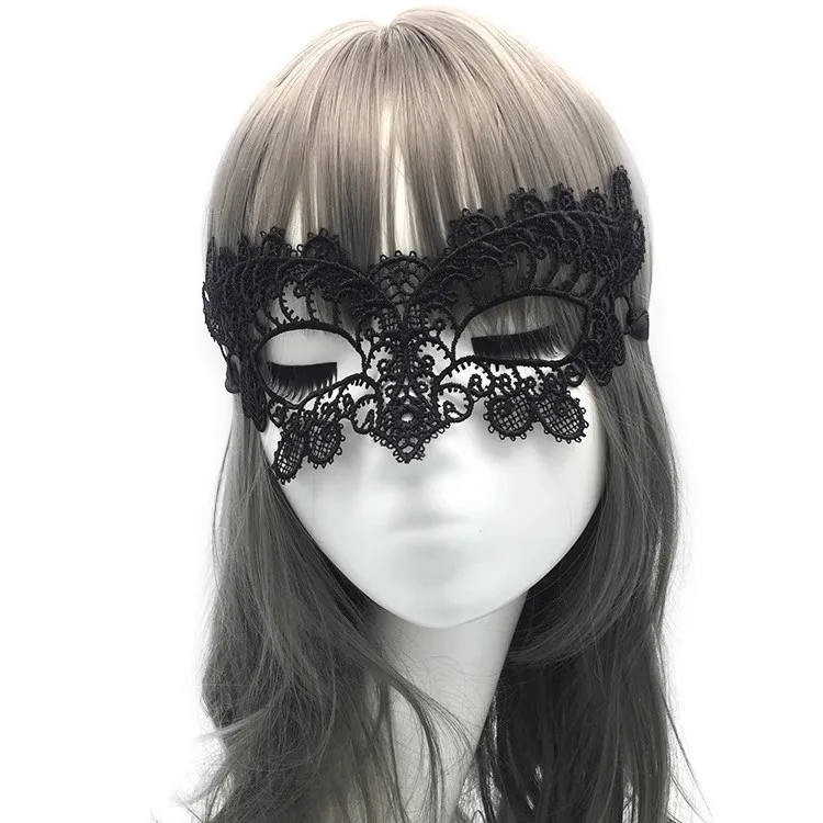 Black Lace Half Face Makeup Eye Mask