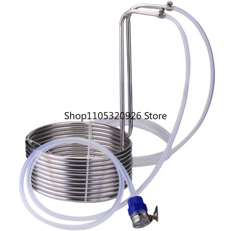 Stainless Steel Immersion Coil Chiller, 304 Food Grade for Craft Beer Brewing, Liquid Cooling Equipment for Home Brewery