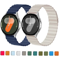 Silicone Magnetic Loop For Samsung Galaxy watch 7 6 5 pro 4 Classic active link band bracelet huawei GT 2-2e 3-4 20mm 22mm strap