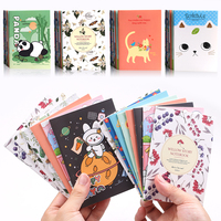 Cartoon Small Notebooks Pocket Size Cute Mini Notepad School Girl Women Stationery Diary Planner Journal Agenda Office Supply A7