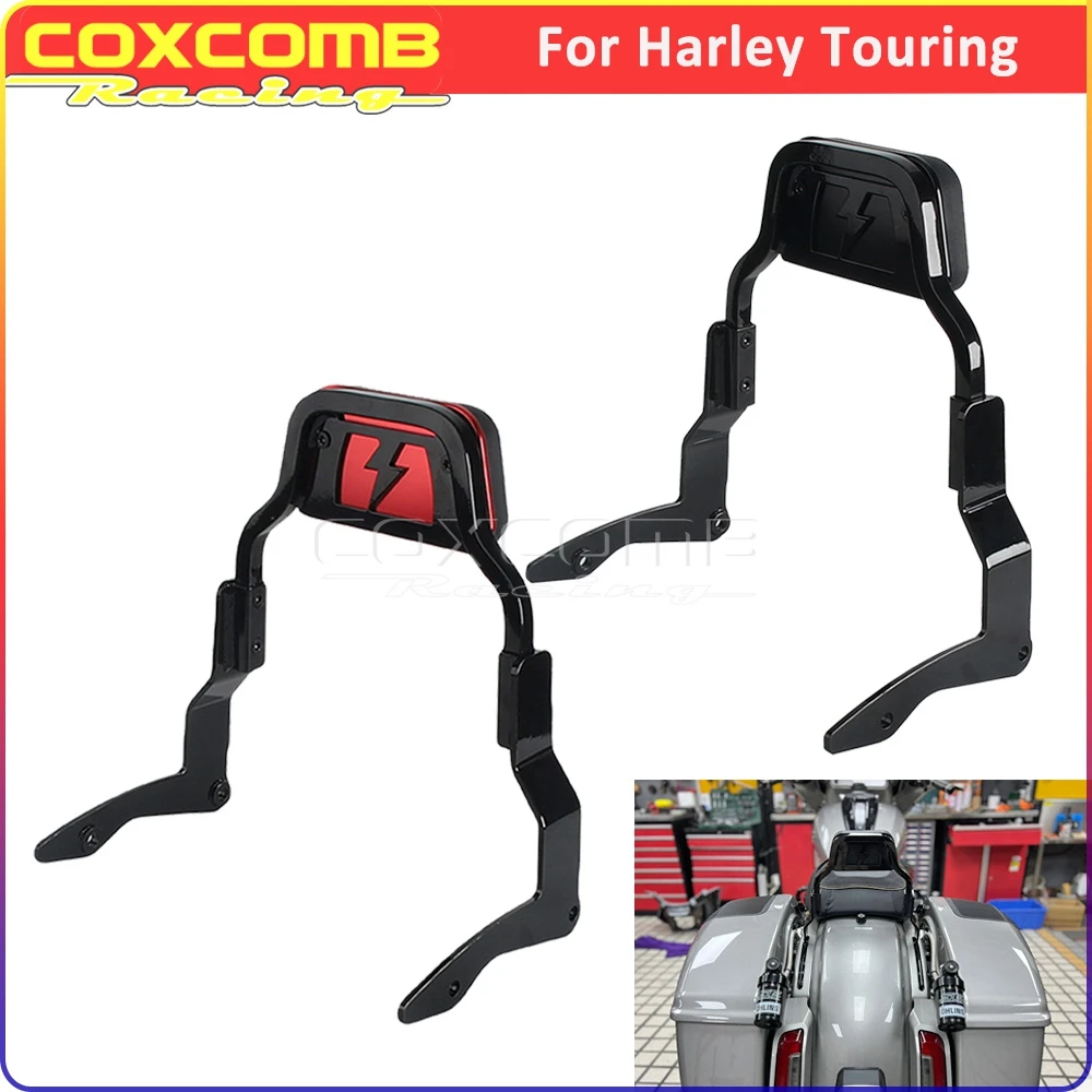 

Motorbike Backrest Rear Sissy Bar Passenger Pad For Harley Road Glide FLTRXS FLTRXST FLTRXSTSE FLTRU FLTRUSE Road King FLHR FLHP