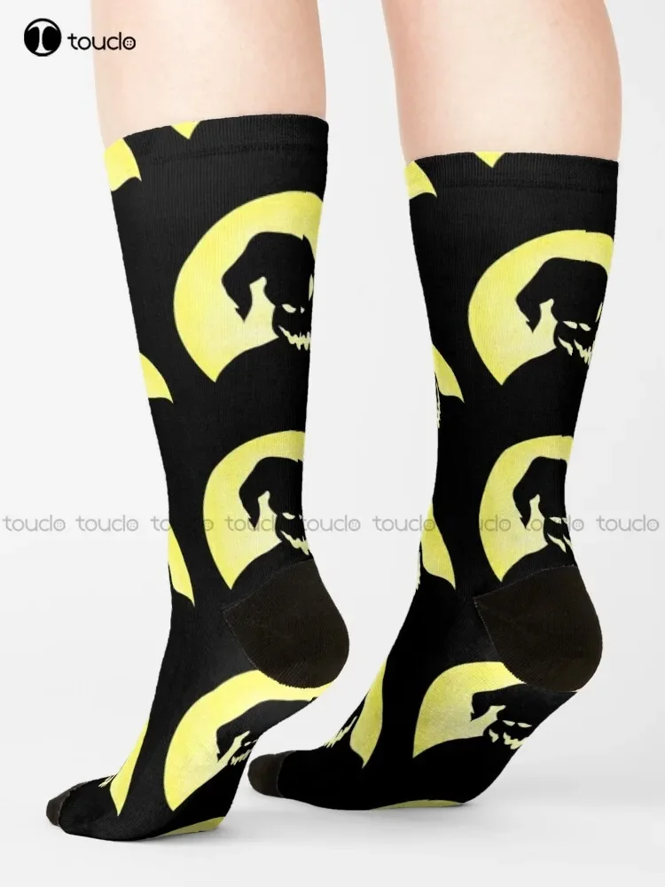Oogie Boogie Before Christmas Design Socks Halloween Long Socks For Women Personalized Custom Unisex Adult Teen Youth Socks