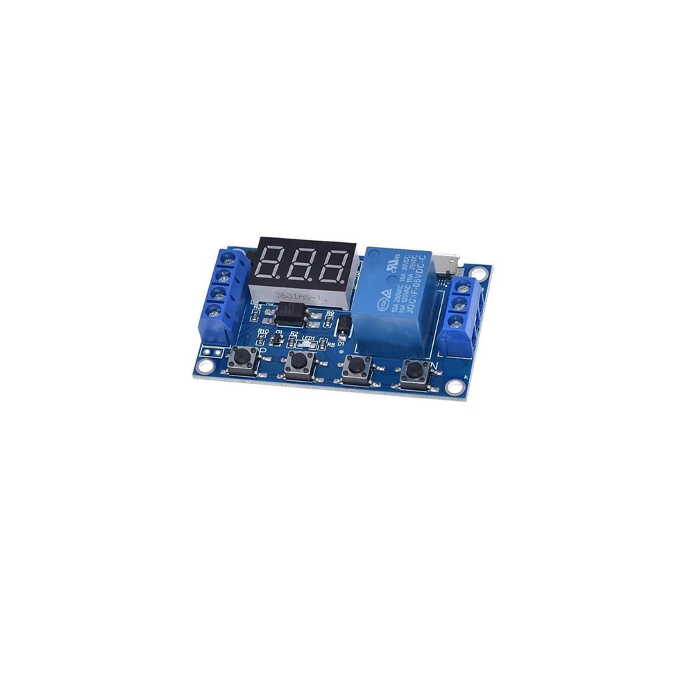 1Pcs 1 Channel Relay Module Delay Disconnection Triggers Delayed Cycle Timing Circuit Switch New Good Quality