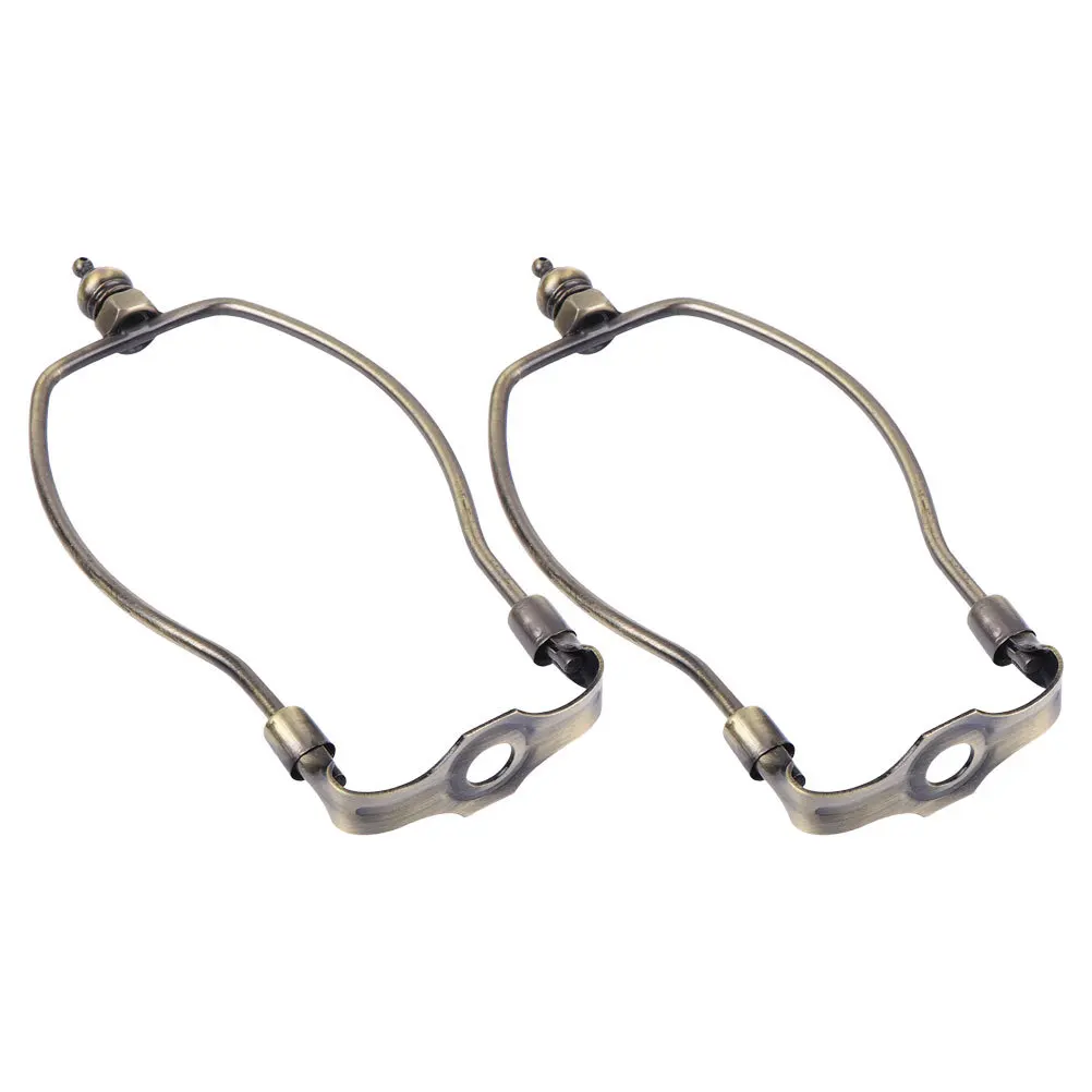 

2Pcs Lamp Harp Adapter Sturdy Metal Construction Modern Design for Table Floor Lamps Home Decor Lamp Harp Lampshade Adapter