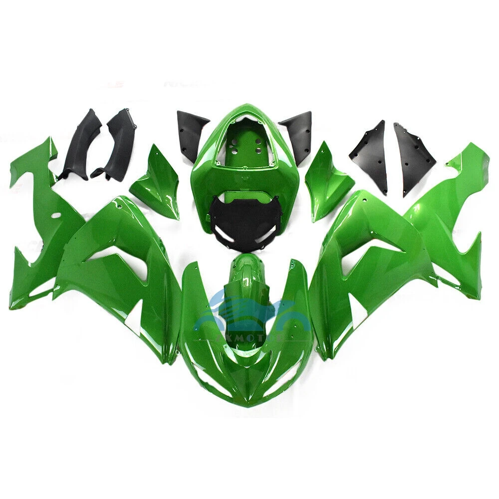 Fashion Body Protection Fairings Kits For Kawasaki Ninja ZX10R 2006 2007 Green Injection New ABS fairing zx10r 06 07