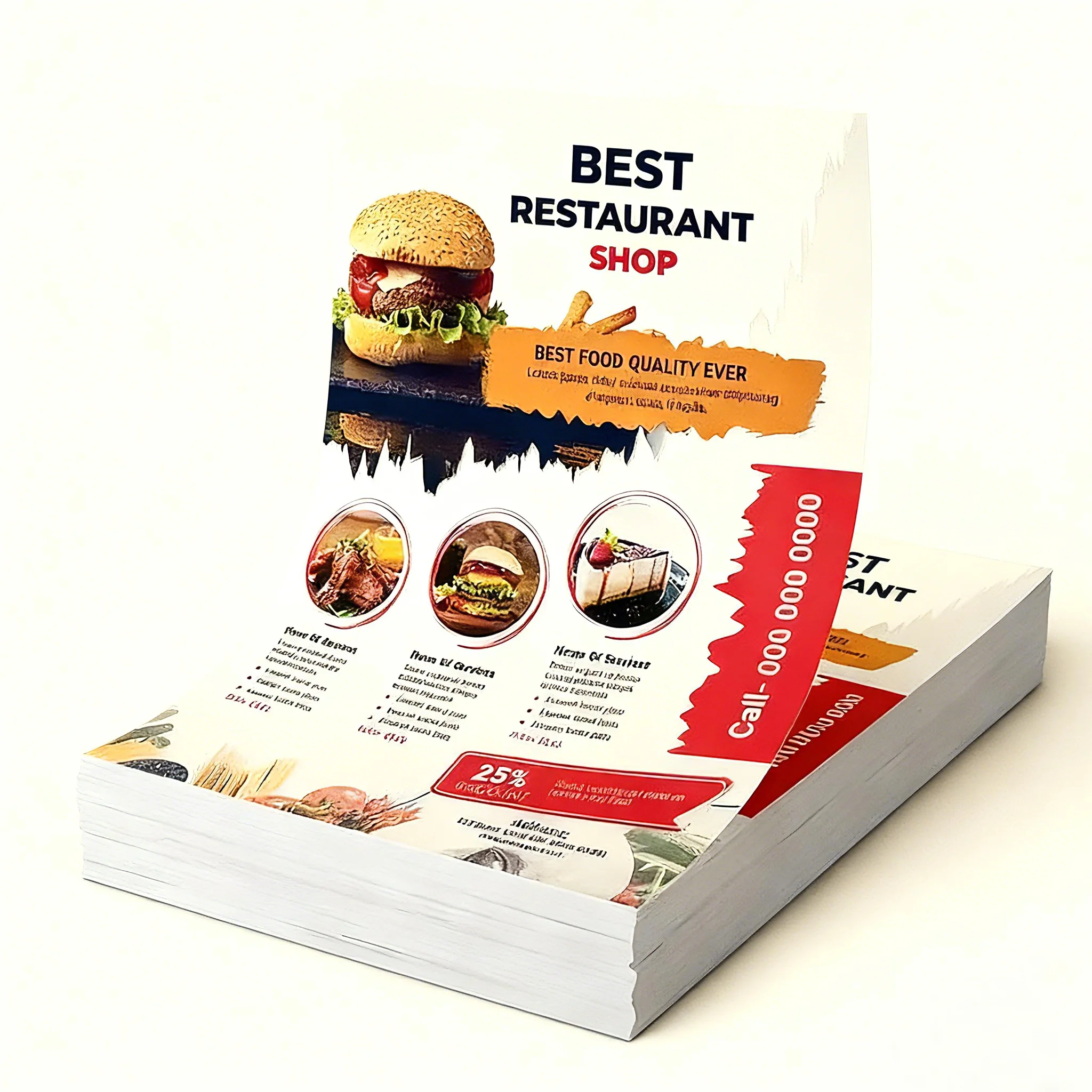 

Double Sided Custom Flyers Printing | A4, A5, A6 Size | Free Design Template | Marketing Handouts for Small Business & Promotion