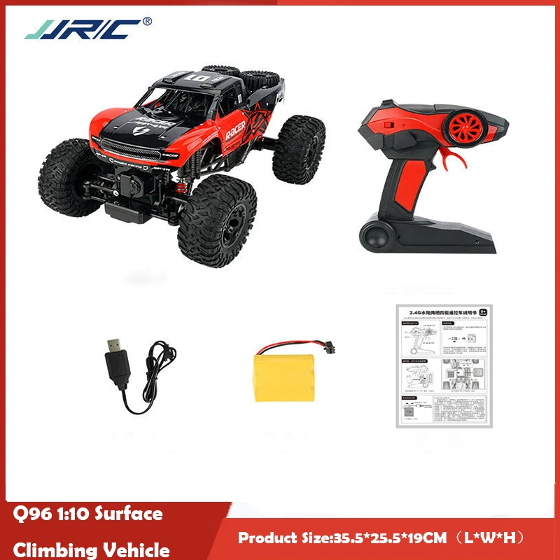 

Amphibious RC Car Remote Control Racing Car 1:10 Scale 4WD Off Road JJRC Q96 All Terrain Waterproof Truck RTR Gift Toys for Boys