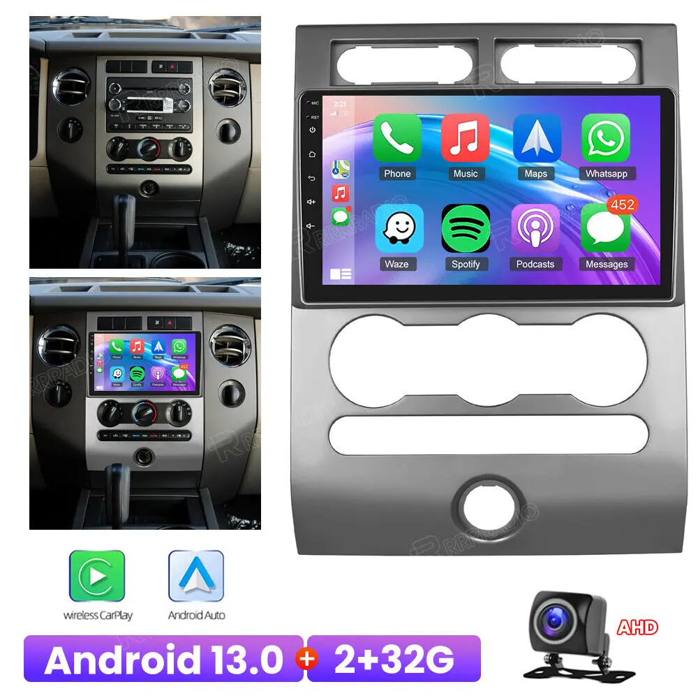 9inch Car Stereo Radio Car-play GPS Wifi Compatible for Ford Expedition 2007-2014 Android 13