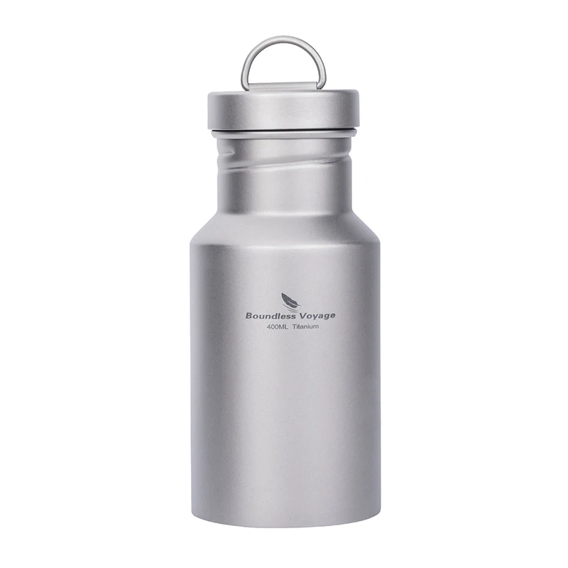 Boundless Voyage Wide Mouth Titanium Bottle with Lid Leak-Proof