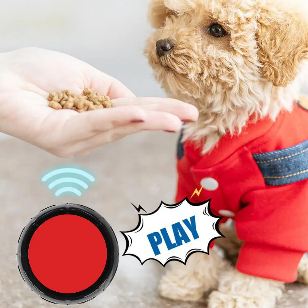 Durable Pet Gadget Pet Voice Recorder Dog Communication Tool 30-second Repeatable Talking Buttons for Dogs for Canine for Pet