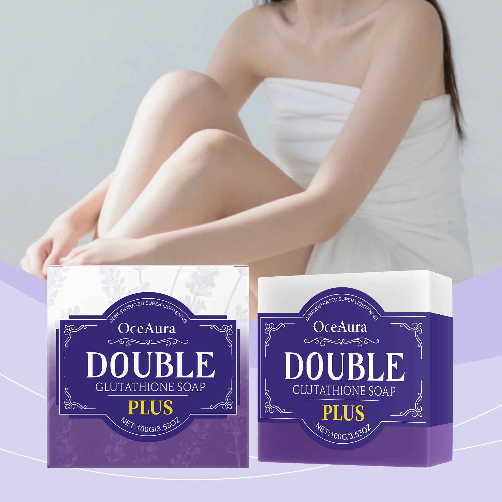 

100g Organic Lavender Soap Bar Natural Body Wash Soap Moisturizing For Gentle Exfoliating Body Deep Cleaning Skin Care Hydrating