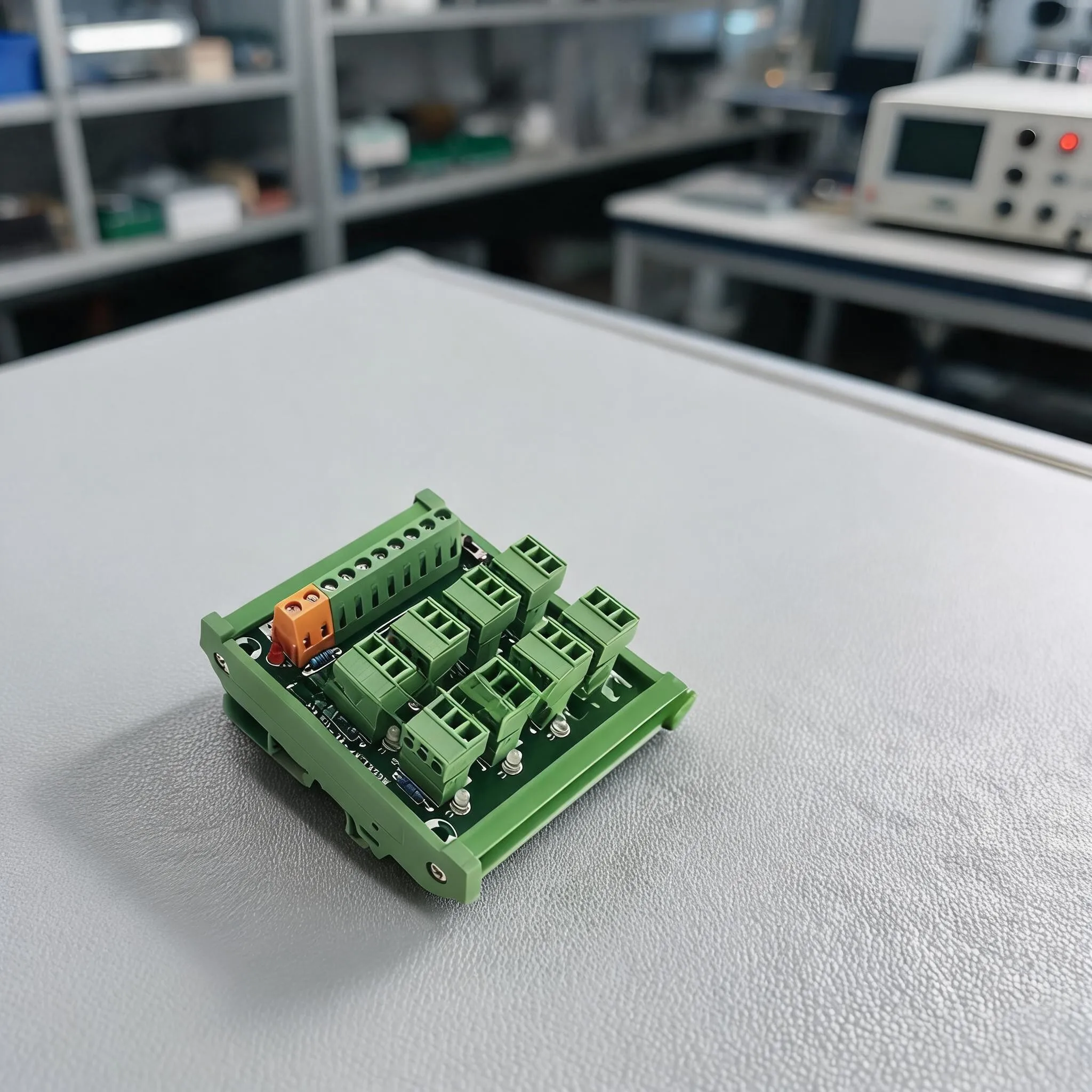8 Channel Terminal Block for For proximity Switches 3 Wire Input NPN PNP Support LED Indicator Copper Contacts Green