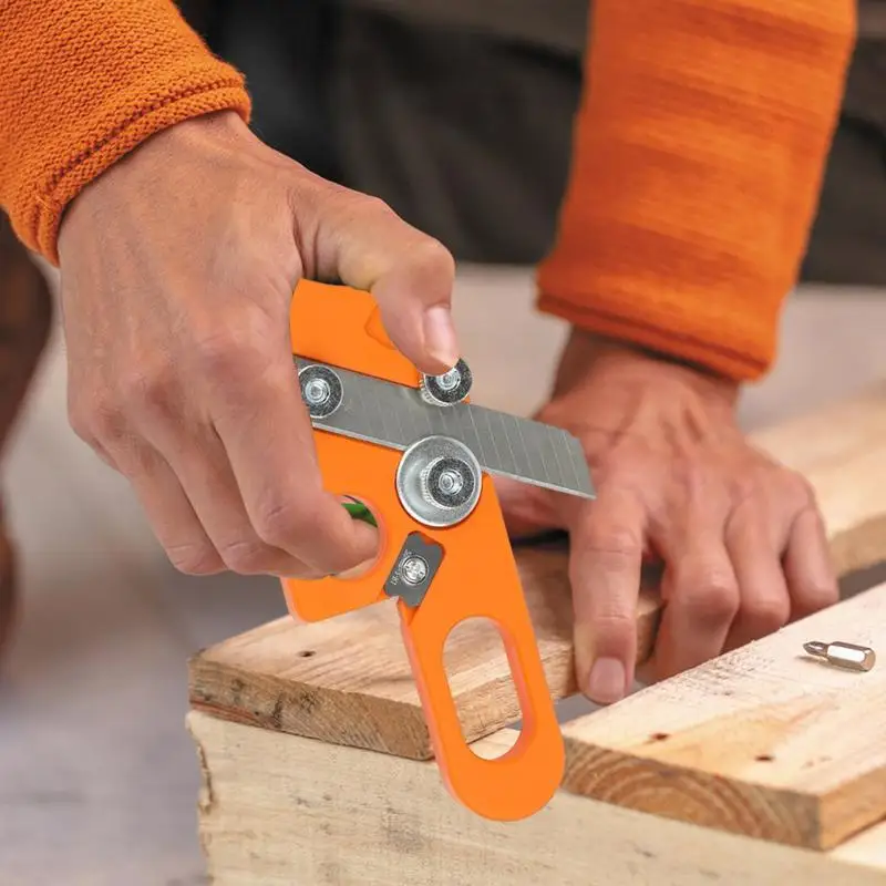 PVC คู่มือขอบแถบ Trimmer วีเนียร์เครื่องตัดขอบเครื่องมือไม้ Chamfer เครื่องบินไม้ Chamfering Fillet Scraper Chamfer Trimmer