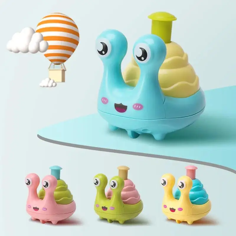 

1Pcs Cartoon Animal Walking Toy Press Toy Car Inertial Sliding Pull Snail Crawling Toy Children Interactive Educational Toy Gift