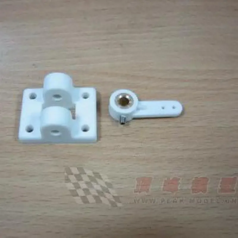 Siège de direction de train d'atterrissage de modèle d'avion d'aile fixe de 2 pièces/lot avec le support de roue avant en Nylon de bras à bascule