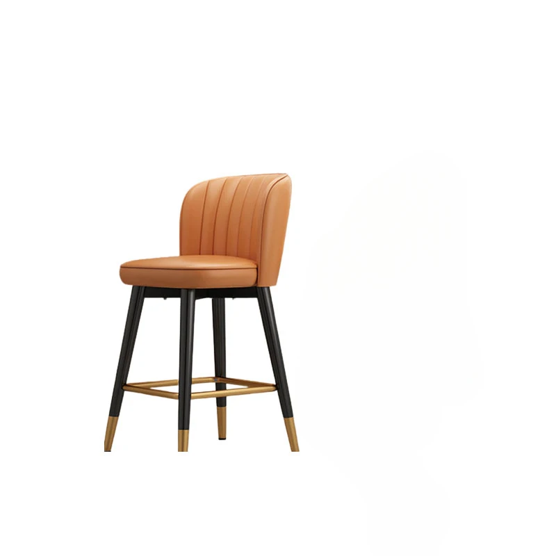 

Dining Room Metal Bar Stool Luxury Leather Modern Nordic Chair Kitchen High Quality Style Taburetes De Bar Home Furniture