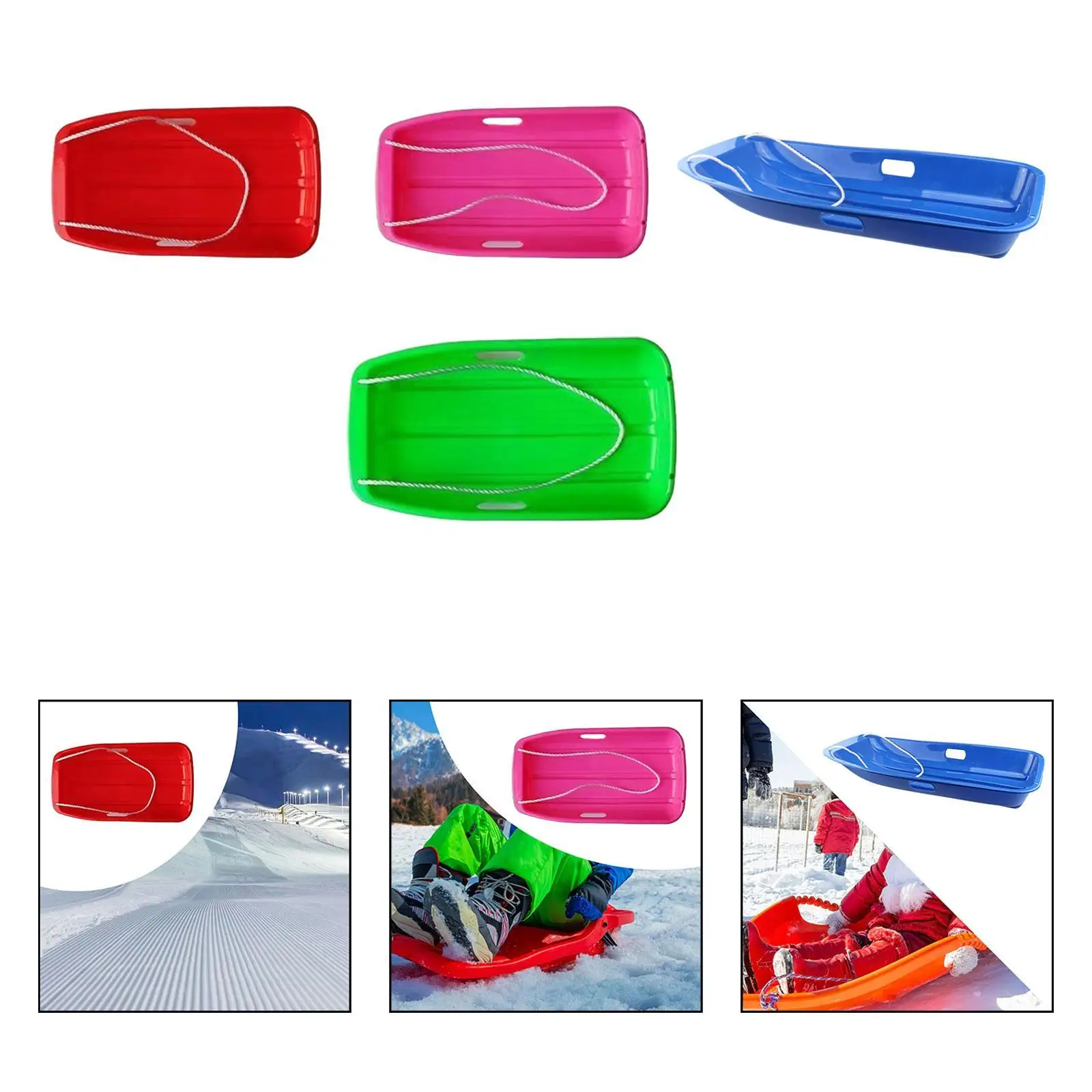 

Winter Snow Sled Downhill Sprinter Sleds Ski Board Flexible Lightweight Sledding