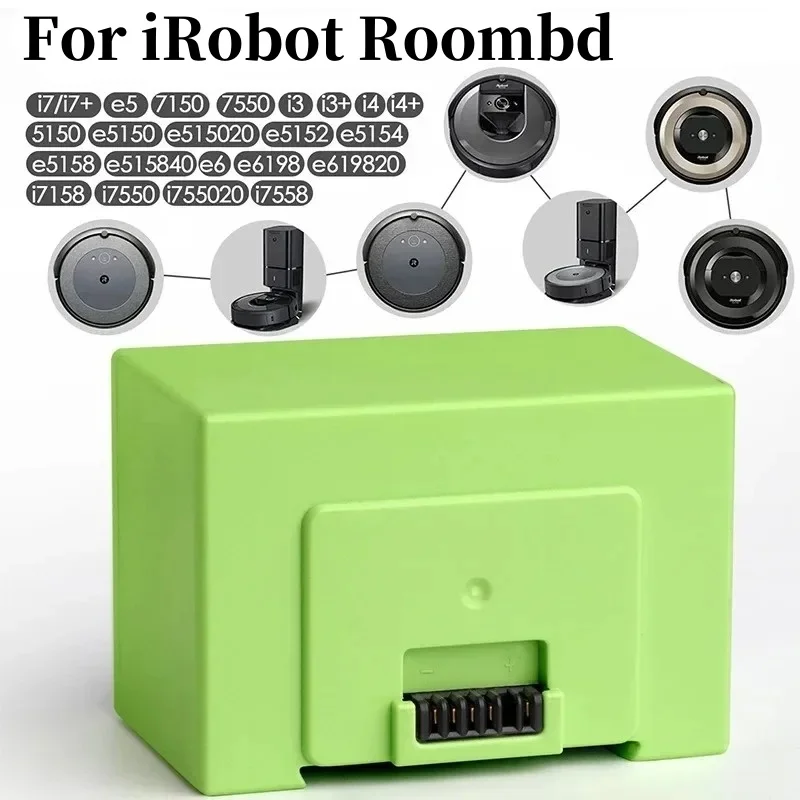 

I7 14.4V 3500mAh i7 Battery Replacement for iRobot Roomba e and i Series i7+ e5 7150 7550 i3 3150 i3+ 3550 i4 4150 i4+ 4624864