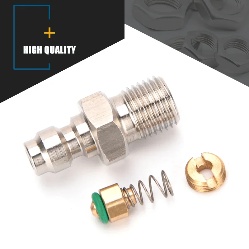 1/8NPT 1/8BSPP M10x1 موضوع مقرنات سريعة 8 مللي متر تركيبات توصيل سريعة إعادة تعبئة محول أجزاء مضخات الهواء وملحقاتها 3 قطعة/المجموعة