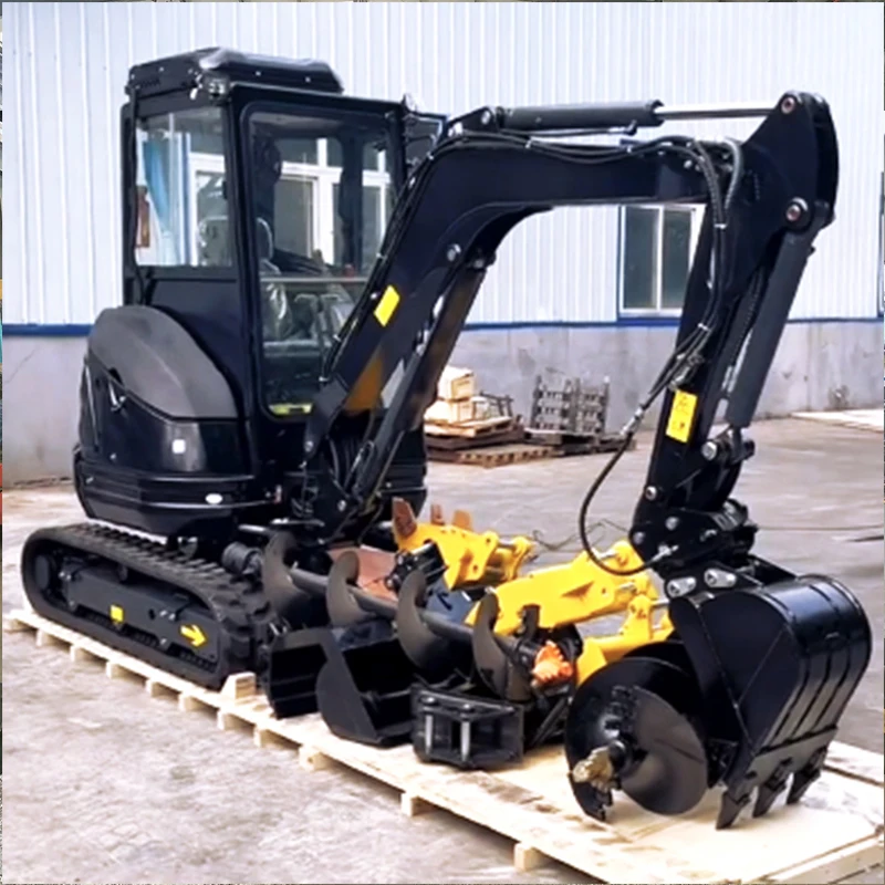 FAST SHIPPING Mini Excavator 3.5 Ton EPA Farm Used New Crawler Digger Kubota Engine Chinese small Excavators 1 ton 2 ton Machine