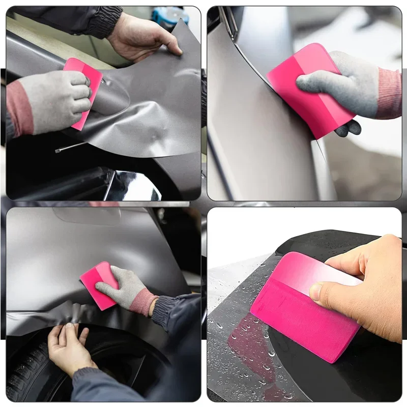 1Pcs PPF Squeegee Soft TPU Rubber Squeegee Anti-Scratch Water Wiper Blade Scraper Cleaner Car Vinyl Wrap Window Tint Tool