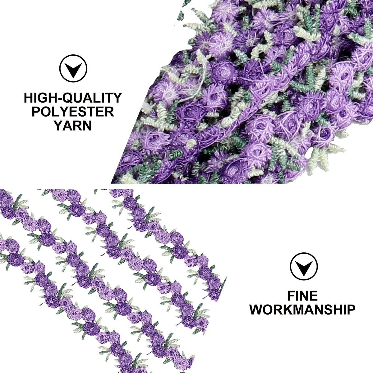 

4.5M Colorful Embroidered Floral Lace Trim Ribbon Wedding Bridal Decoration Sewing Craft Applique For Garments Hats Dresses