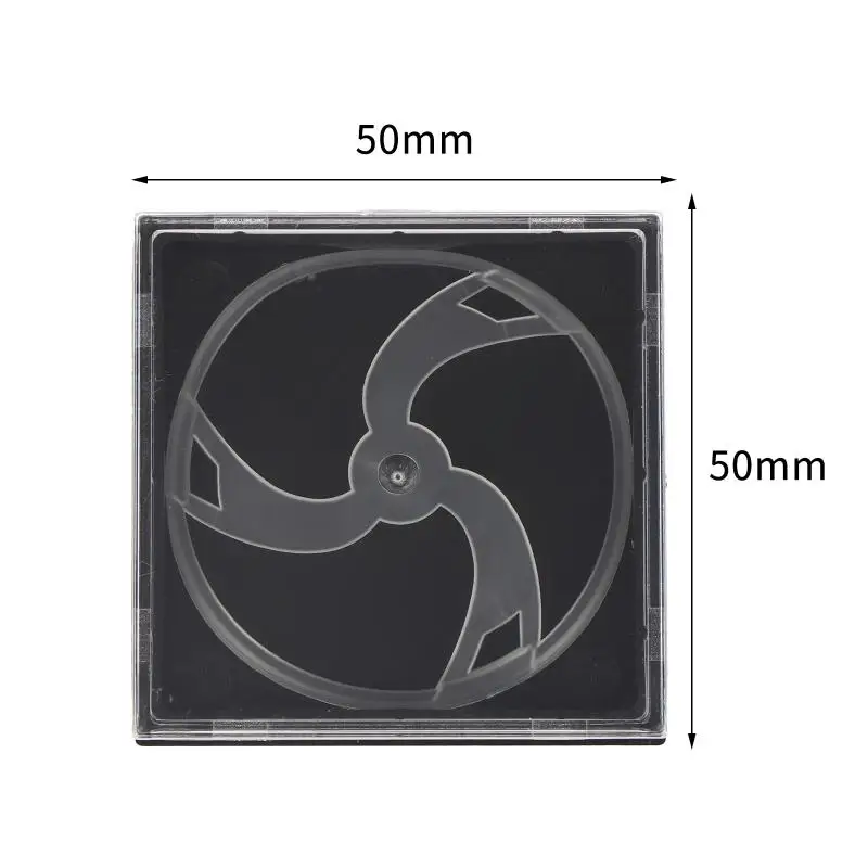 1Pc 50*50mm Plastic Watch Dial Screen Protector Box Watch Dial Boxes Plastic Fit Watch Dial Storage Box Black