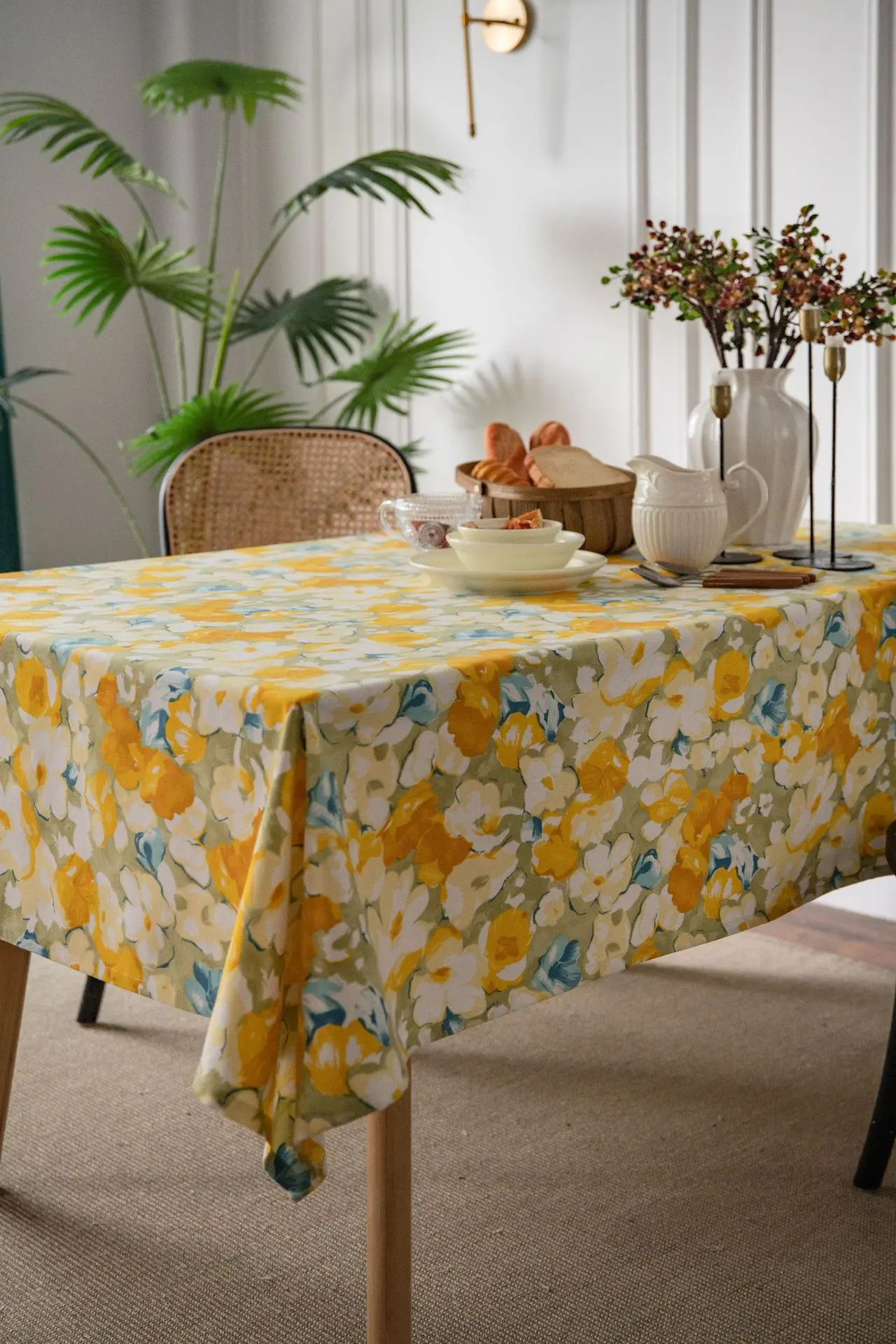 Rectangular Tablecloth for Dining Table, Coffee Tables Cloth, Desks Cover for Wedding, Home Room Decor