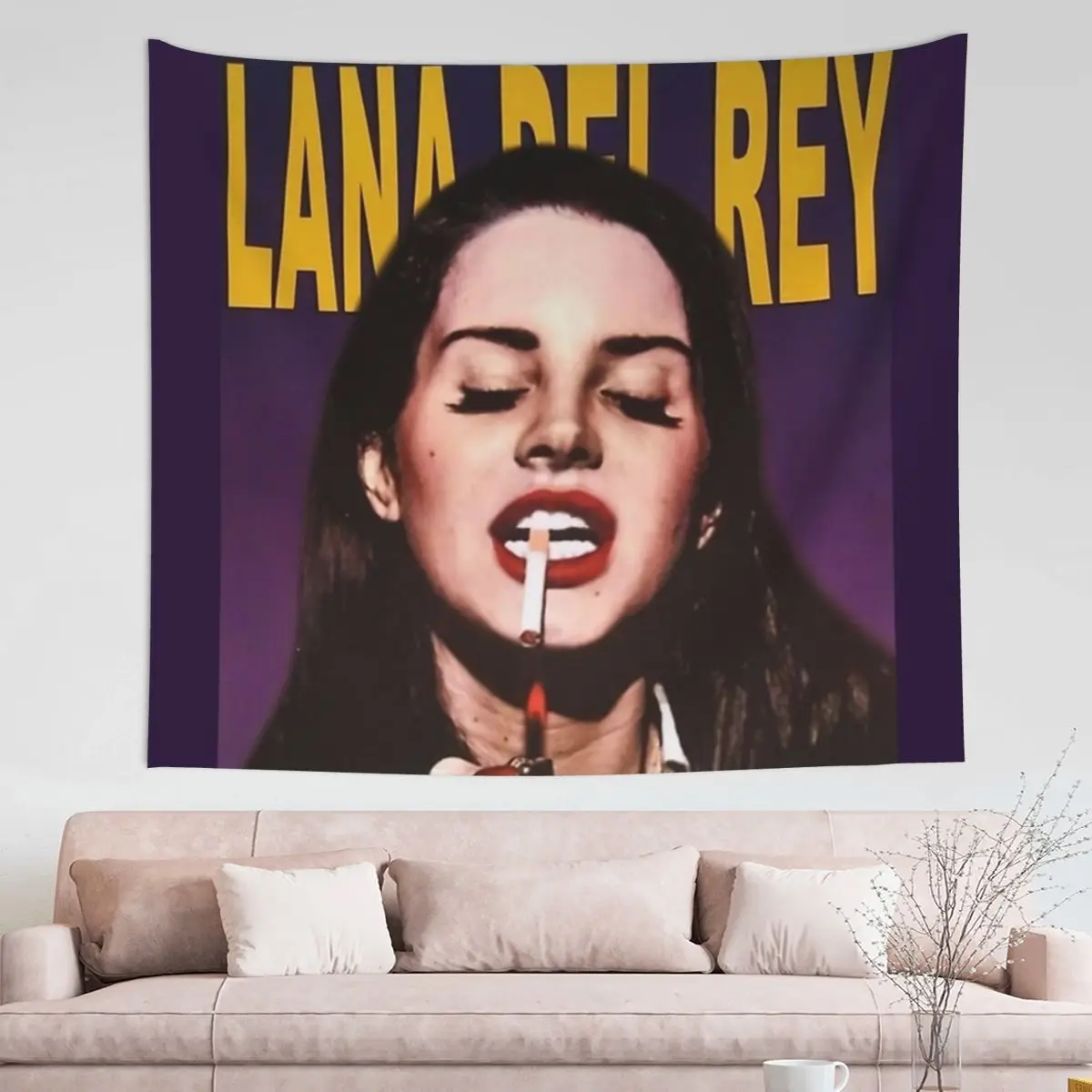 

Lana Del Ray Tapestry Wall Hanging Hippie Fabric Wall Tapestry Boho Throw Rug Blanket Wall Decor Wall Cloth