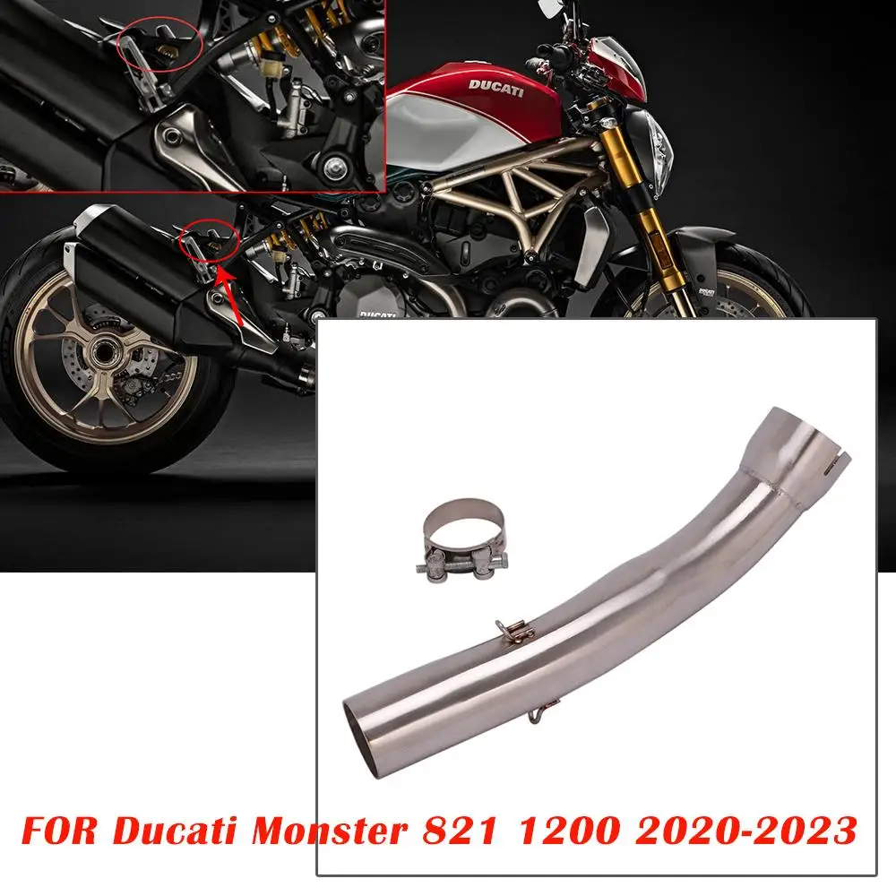 

Труба выхлопная из нержавеющей стали для Ducati Monster 821 1200 2019-2023