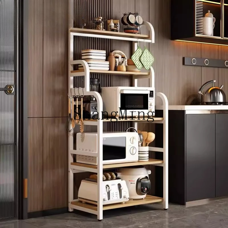 

DHY multi-layer floor-to-ceiling kitchen rack storage oven microwave oven rack