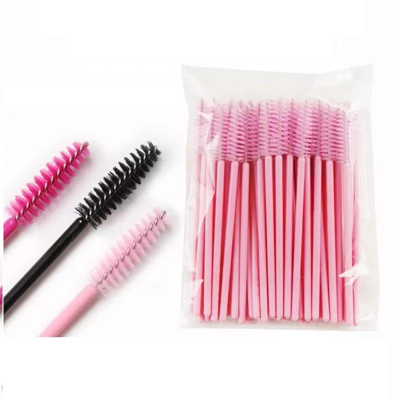 50/5Pcs Disposable Eyelash Brush Eyelashes Extension Eyebrow Brush Mascara Wands Applicator Spoolers Eye Lashes Cosmetic Makeup