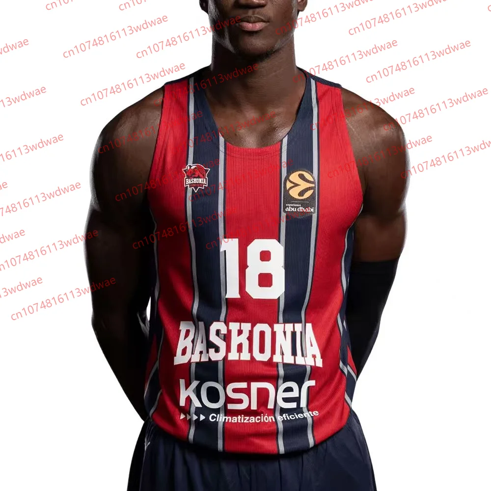 دوري كرة السلة الإسباني جيرسي 25-26 كرة السلة سترة رياضية Baskonia كرة السلة جيرسي كيت ماركوس هوارد 0 جيرسي كيت #3