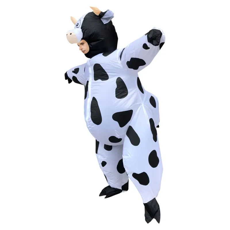 Cow Inflatable Monster Costume Scary Blow Up Cosplay Inflatable Costume For Adult Halloween  Christmas Party Festival Stage